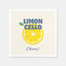 Homemade Cream Kärlek Limoncello Liquor Pappersservett