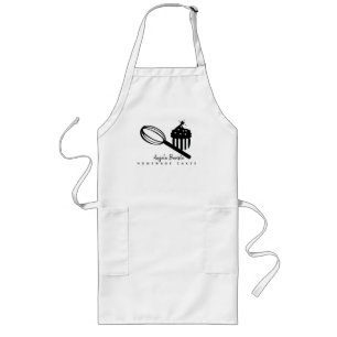 Homemade Cupkaka Business Whisk Hand plockade Långt Förkläde