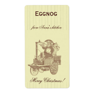 homemade eggnog personlig julsteampunk fraktsedel
