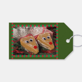 Homemade Fudge Reindeer jul Presentetikett