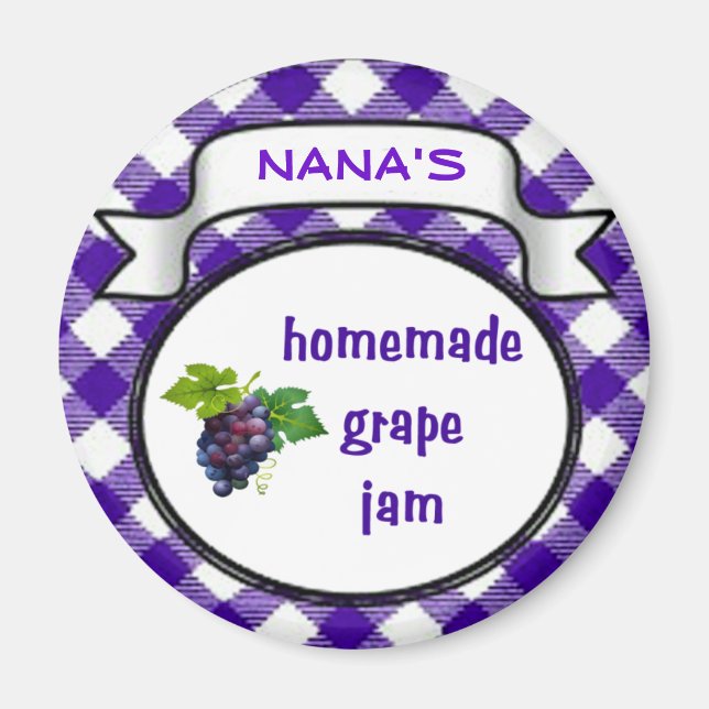 Homemade Grape Sylt Magnet (Framsidan)