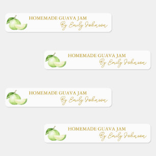 Homemade Guava Sylt Thin-etikett Klistermärke