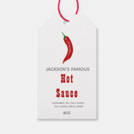 Homemade Hett Sauce | Chili Sauce Presentetikett