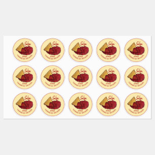 Homemade Hett Tomato Salsa Home Canning konservera Klistermärke