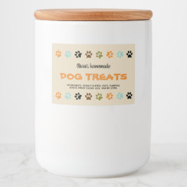 Homemade Hund Treats Mat Etiketter