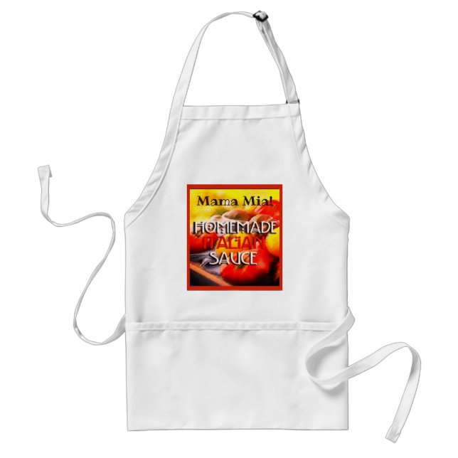 Homemade Italienska Sauce Apron Förkläde (Framsidan)