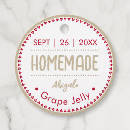 Homemade Jelly Whimsical jul Gift Gåvor Etiketter