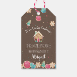 Homemade jul Cookies and Gingerbröd House Presentetikett