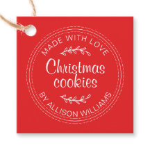 Homemade jul Cookies Bright Red