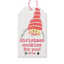 Homemade jul Cookies with Cute Jultomten