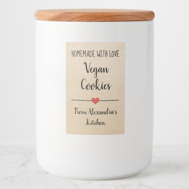 Homemade Kraftcookies Mat Etikett (Framsida)