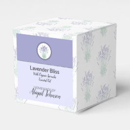 Homemade Lavender Bath Bomb Box Presentaskar