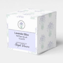 Homemade Lavender Bath Bomb Box Presentaskar