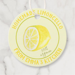 Homemade Limoncello - 100 % organisk Gåvor Etiketter
