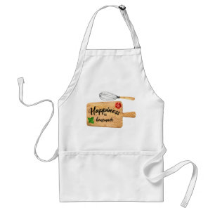 Homemade lycklig logotyp chef förkläde