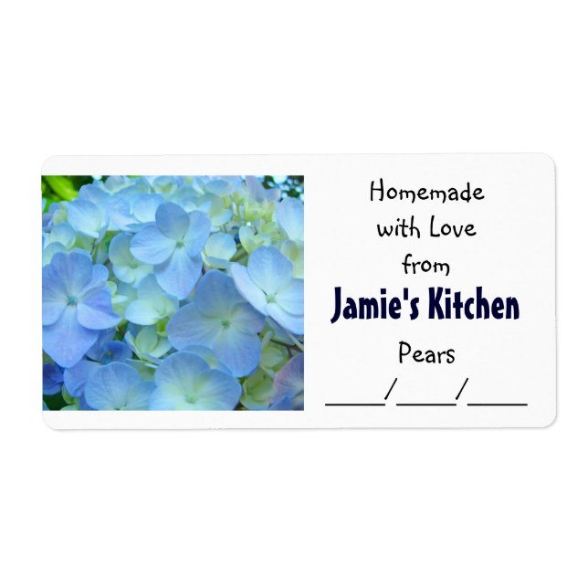 Homemade med Kärlek Burk-etiketter från köket Fraktsedel (Framsidan)