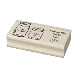 Homemade med kärlek frimärke stämpel