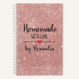 Homemade med kärlek rosa glitter recept