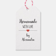 Homemade med kärlek-vita namn-märkre-presentkort