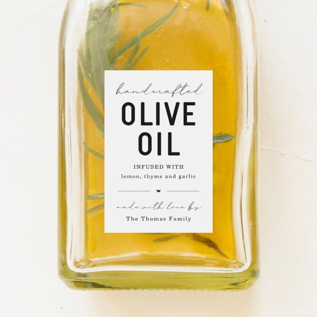 Homemade Olive Oil Label Vinetikett (Skapare uppladdad)