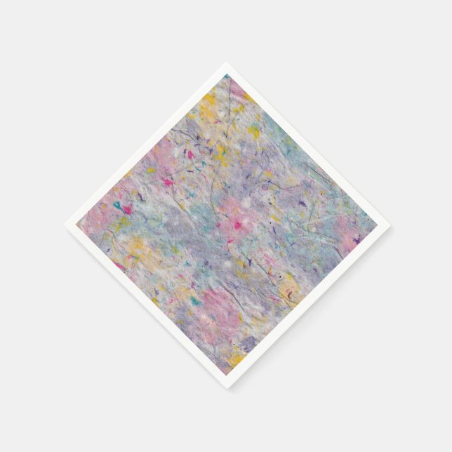 Homemade Papper med färgstarka kulspetsar Pappersservett (Hörn)