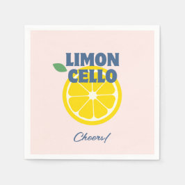 Homemade Pastel Rosa Limoncello Liquor Pappersservett