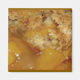 Homemade Peach Cobbler Magnet