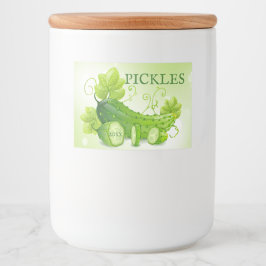 Homemade Pickles-etikett Mat Etiketter