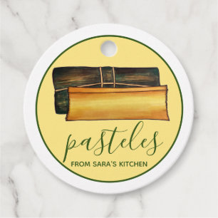 Homemade Puerto Rican Pasteles från köket Gåvor Etiketter