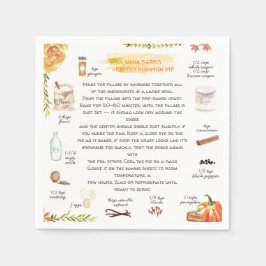 Homemade Pumpkin Paj | Thanksgiving Friendsgiving Pappersservett