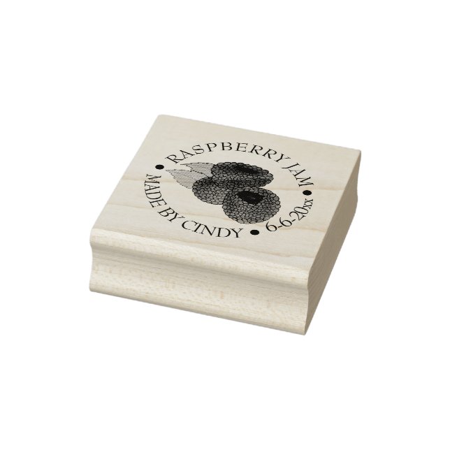 Homemade Raspberry Sylt Jelly Preserve, konservera Stämpel (Stämpel)