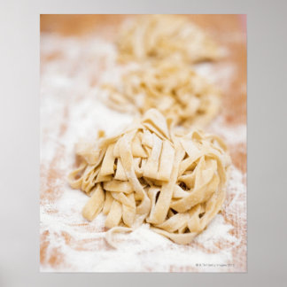 Homemade ribbon pasta, stäng poster
