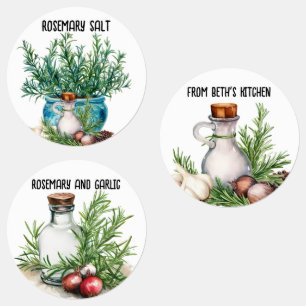 Homemade Rosemary Salt and Spice Klistermärke