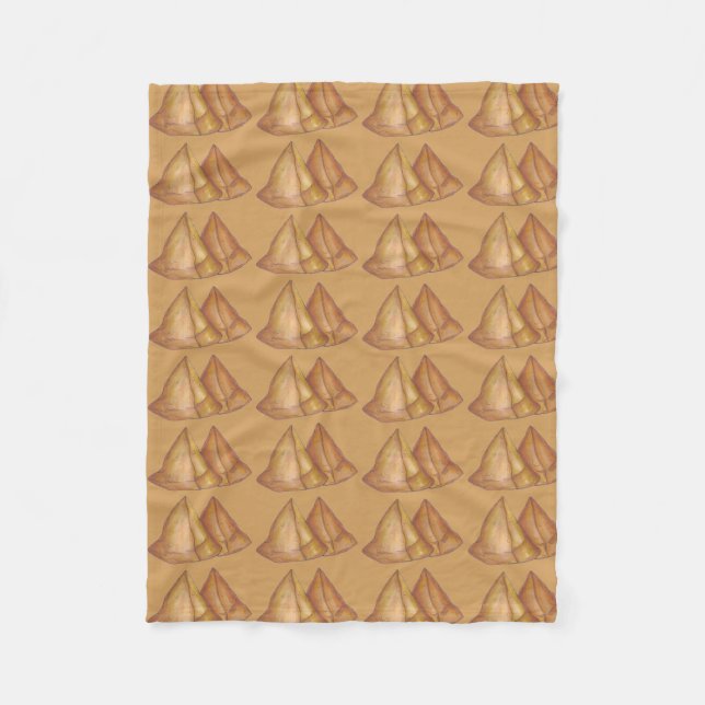 Homemade Samosas Indian Food Cooking Foodie Fleecefilt (Framsidan)