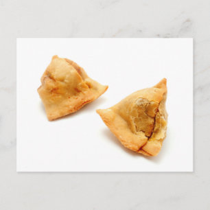 Homemade samosas vykort