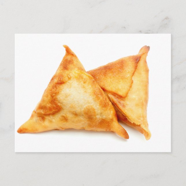 Homemade samosas vykort (Framsida)