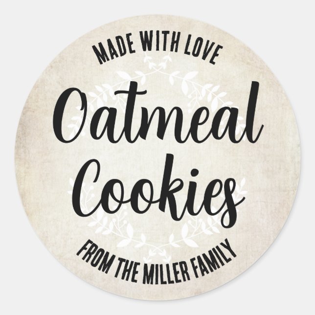 Homemade Sticker CHRD-069rd11 Runt Klistermärke (Framsida)