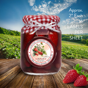 Homemade Strawberry Preserve Canning 2 16Lakan Klistermärken