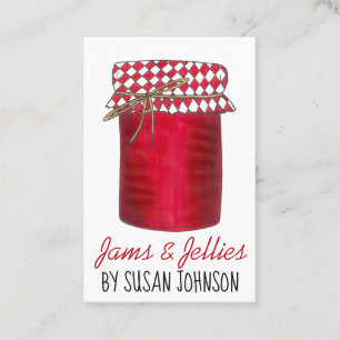 Homemade Sylt Jellies Fruit Preserve Canned Goods Visitkort