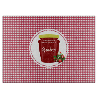 Homemade Sylt Red and White Gingham Editable Label