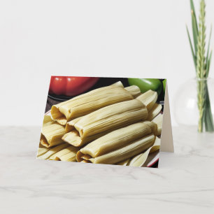 homemade tamales helgkort