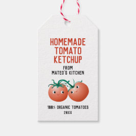 Homemade Tomato Ketchup Gift-Märkre med eget namn Presentetikett