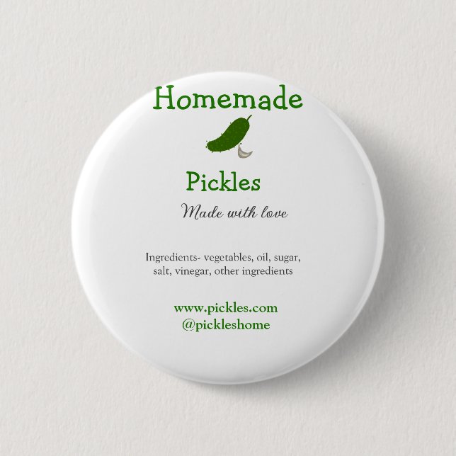 Homemade-väljare som gjorts med kärlek lägger till knapp (Framsida)