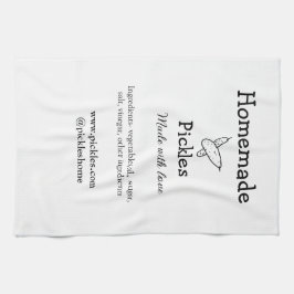 Homemade-väljare som gjorts med kärlek lägger till kökshandduk