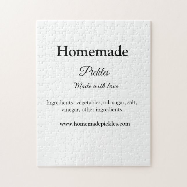 Homemade-väljare som gjorts med kärlek lägger till pussel (Vertikal)