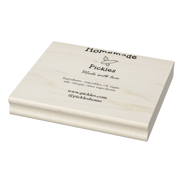 Homemade-väljare som gjorts med kärlek lägger till stämpel (Stämpel)