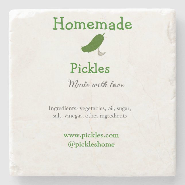 Homemade-väljare som gjorts med kärlek lägger till stenunderlägg (Framsidan)