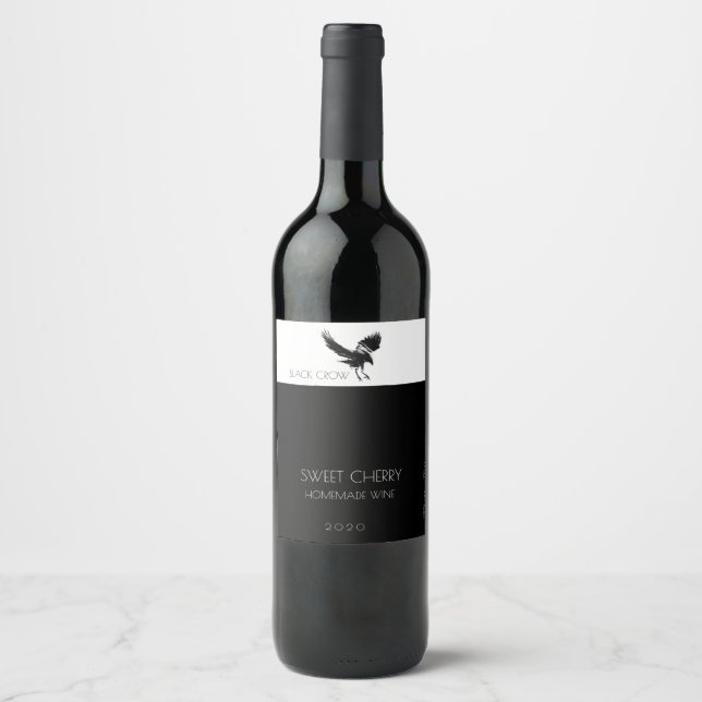 HOMEMADE VIN VINFLASKA ETIKETT (Framsida)