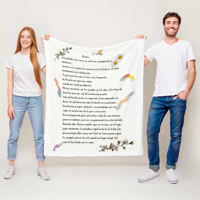 ’Homenaje a Mamá’ Fleecefilt (På plats)