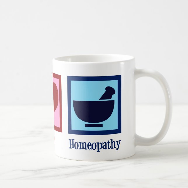 Homeopat Peace Kärlek Homeopati Kaffemugg (Höger)